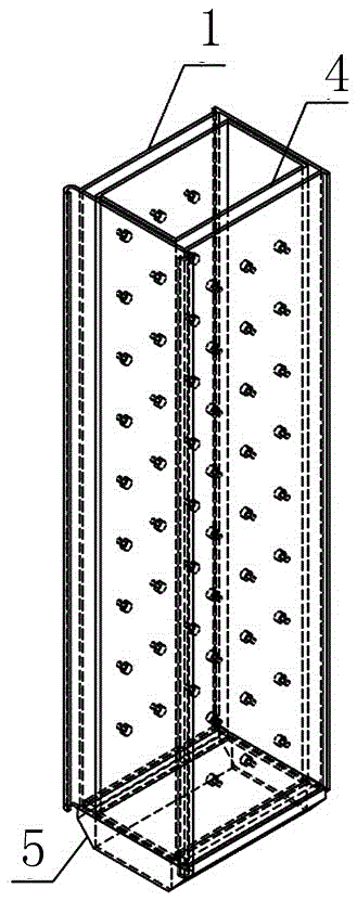 Steel plate and concrete diaphragm wall and construction method thereof