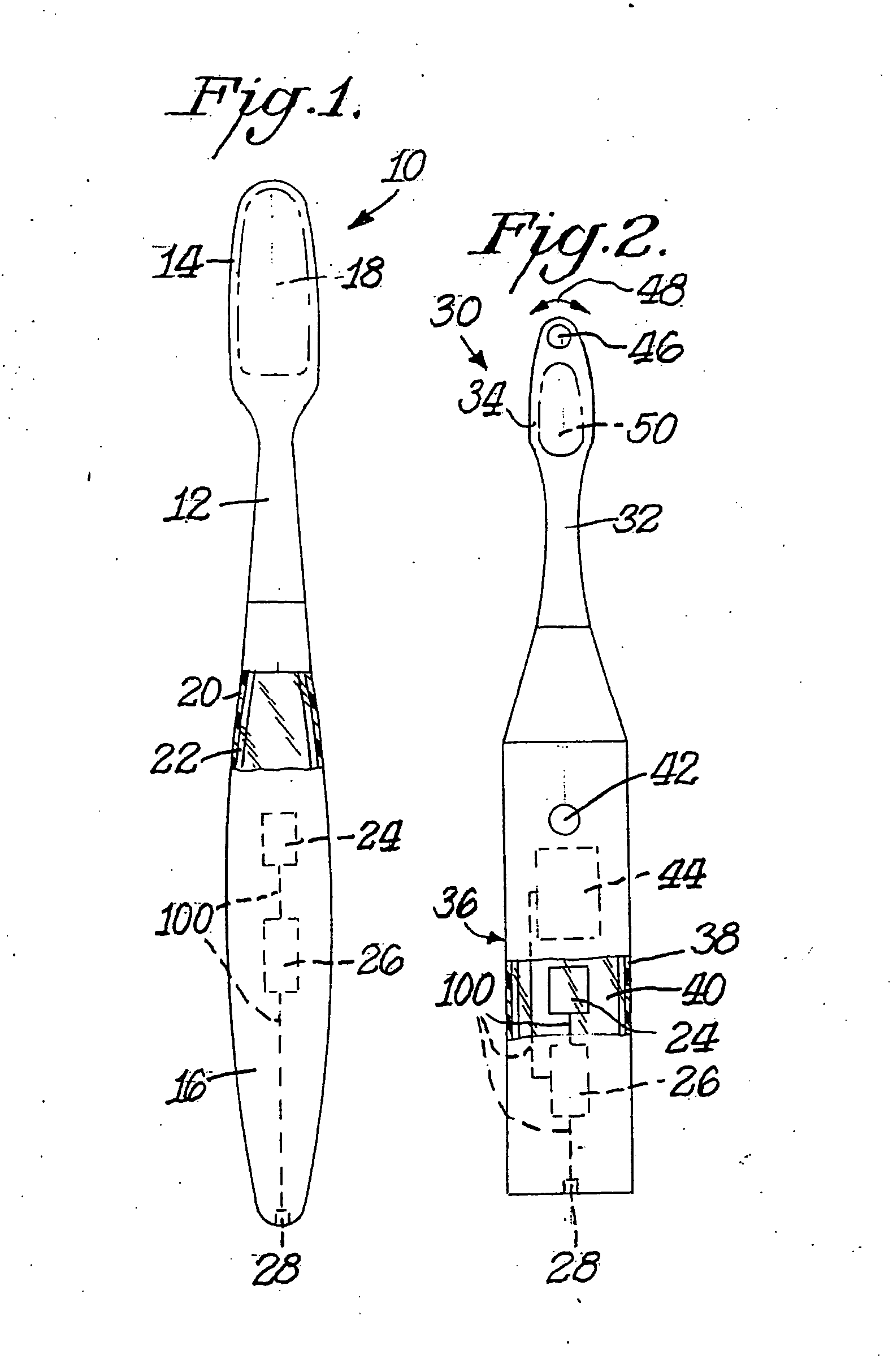 Toothbrush assembly having an environmentally safe polymer battery