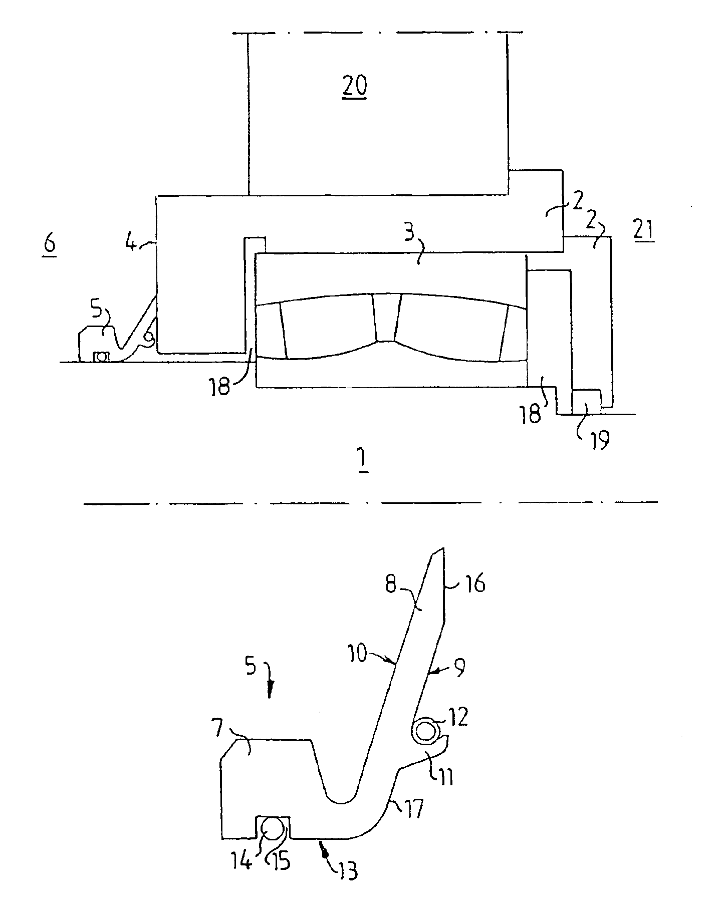 Shaft seal with elastic sealing lip