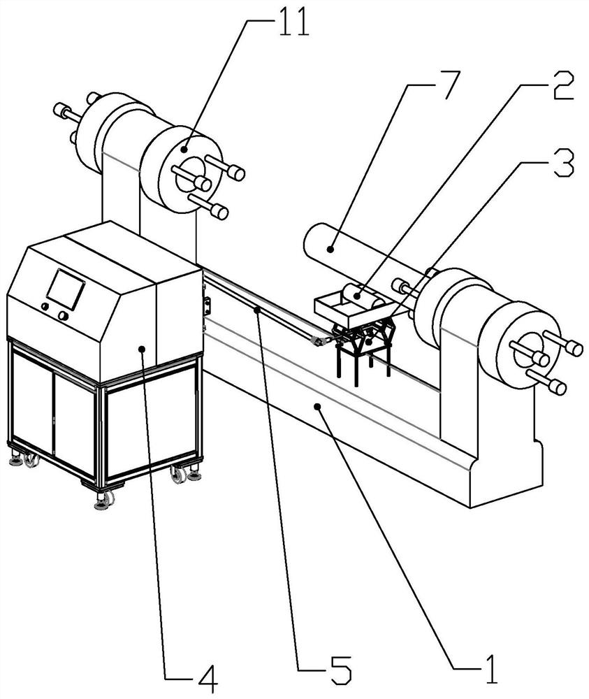 Quartz tube expanding device