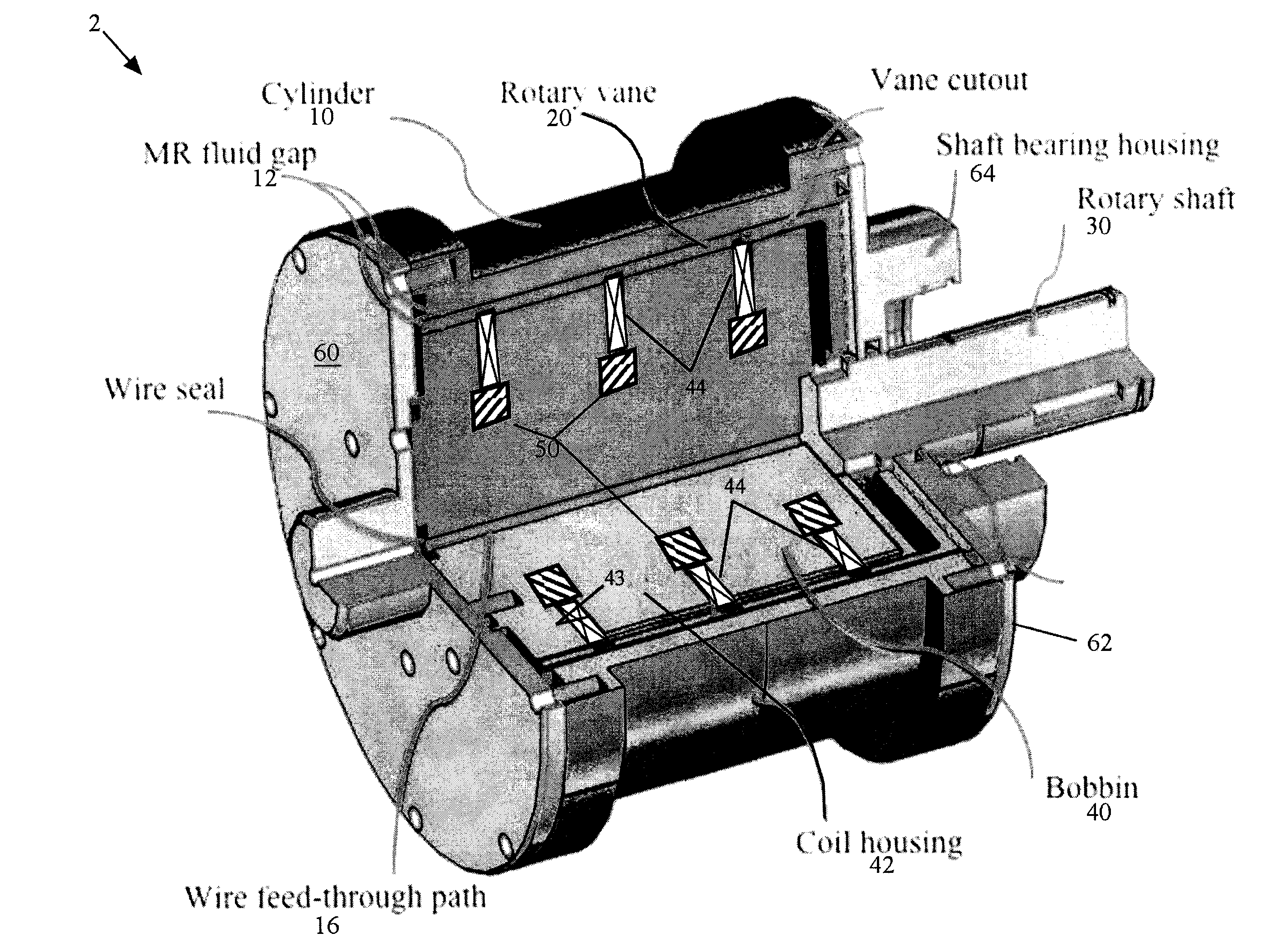 Failsafe magnetorheological (MR) energy absorber