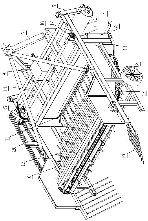 Hook type peanut harvester