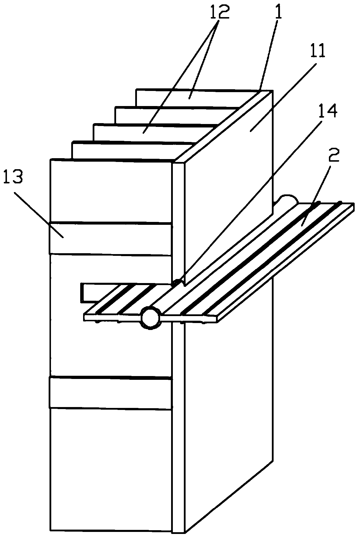 Water stop structure applied to concrete foundation construction and construction method