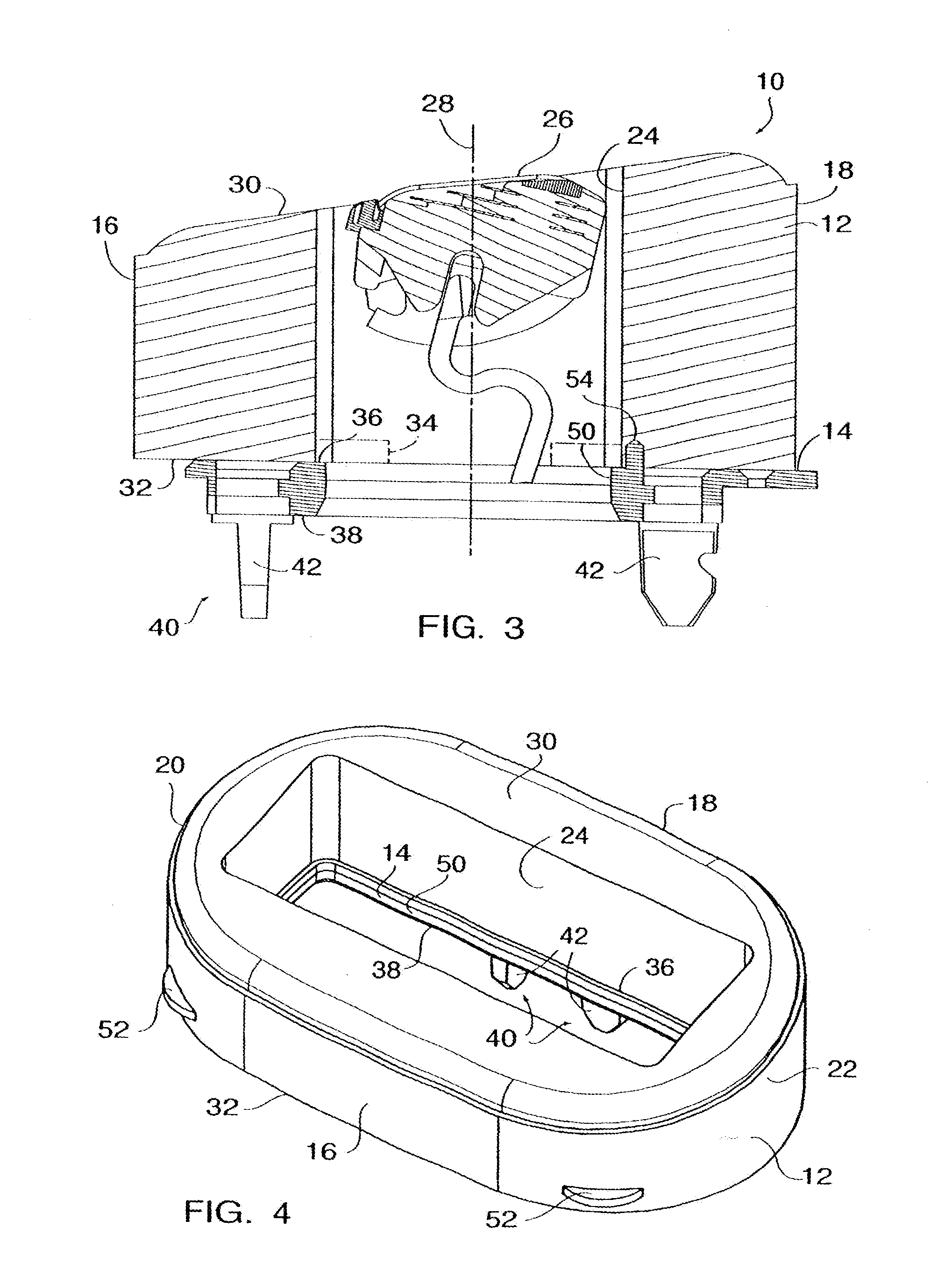 Replacement cartridge for a razor assembly