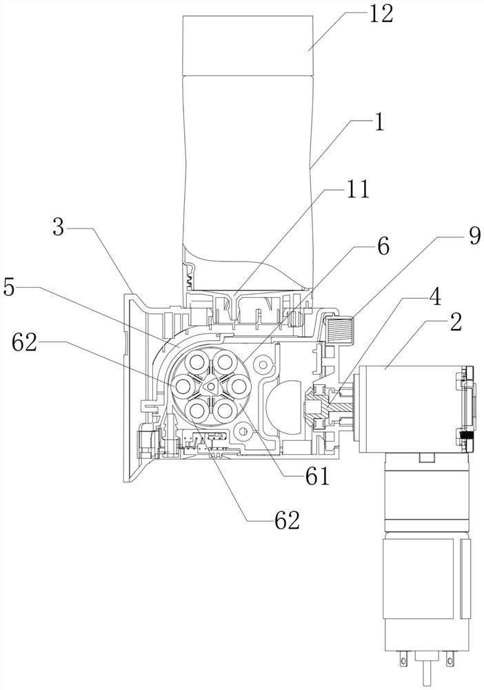 Liquid seasoning feeding device