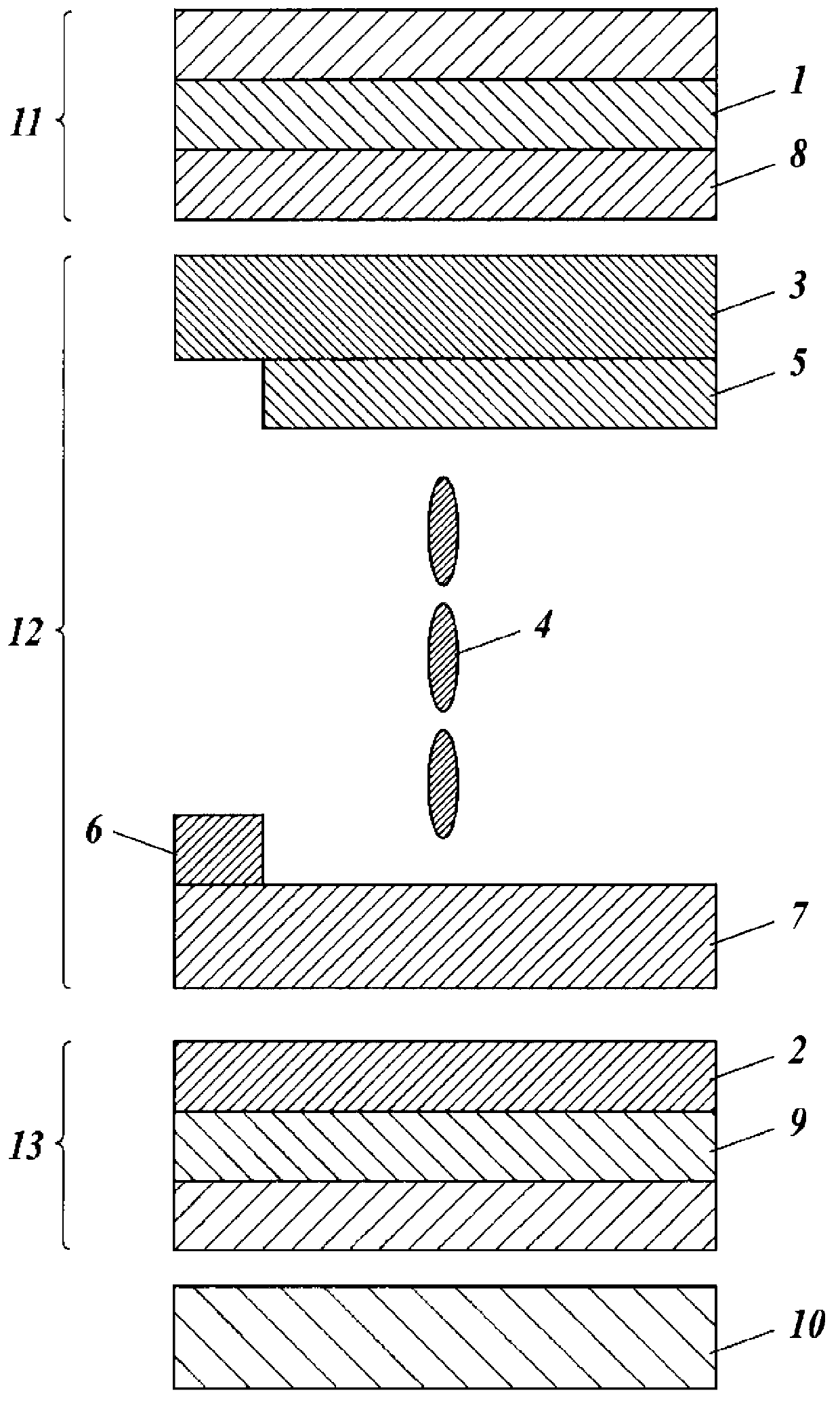 Vertically aligned liquid crystal display device and method for manufacturing same