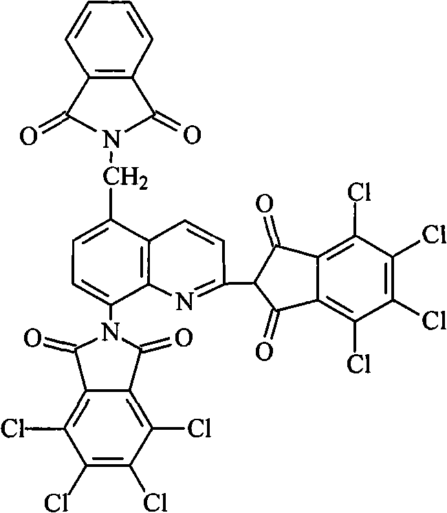 Yellow pigment for color liquid crystal filter and preparation method thereof