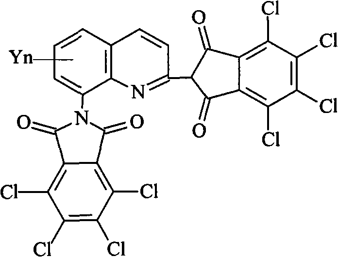 Yellow pigment for color liquid crystal filter and preparation method thereof