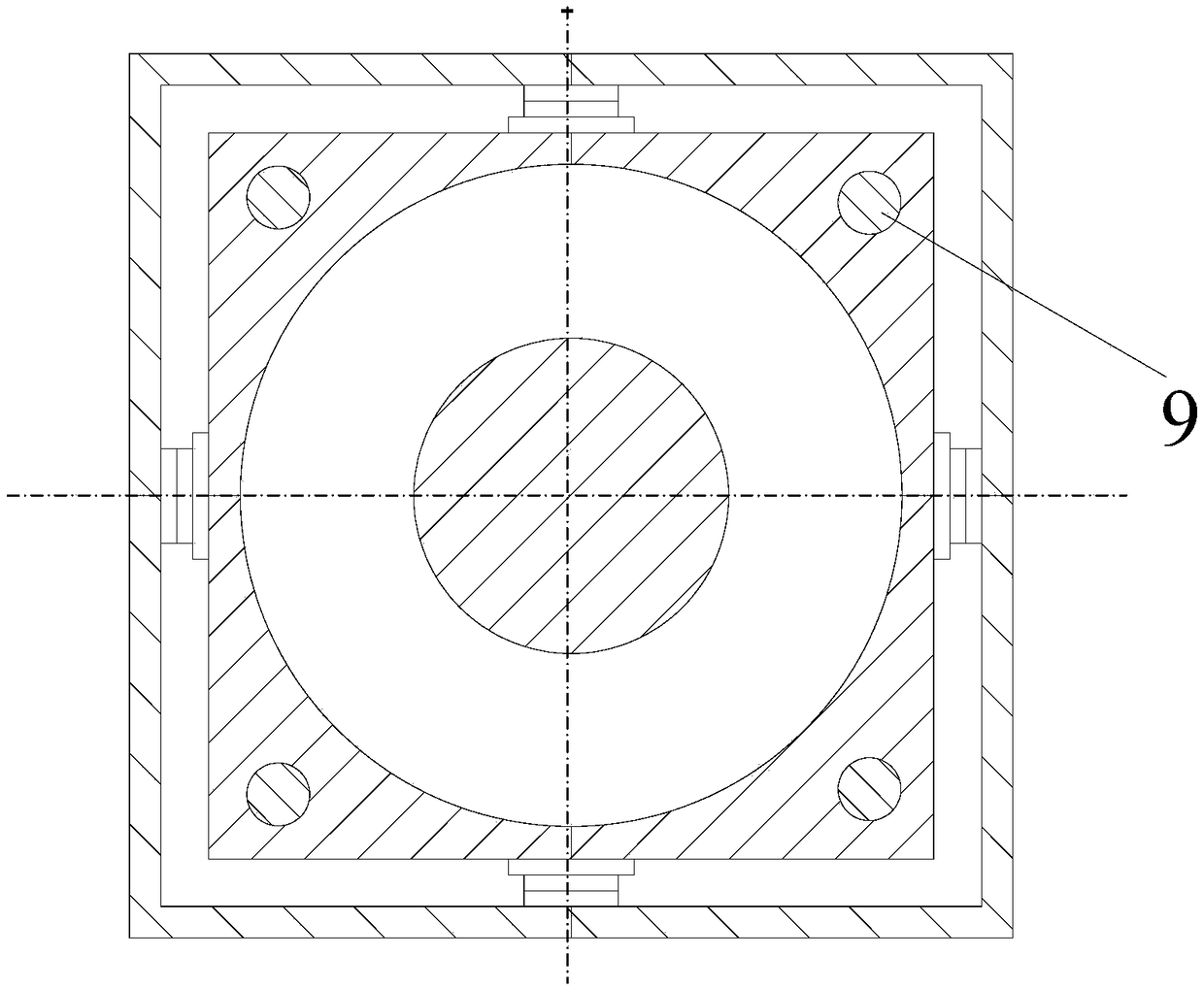 Mechanical shaft system revolving error active compensation device based on piezoelectric actuators