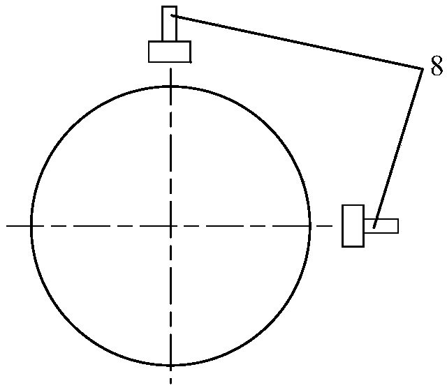 Mechanical shaft system revolving error active compensation device based on piezoelectric actuators