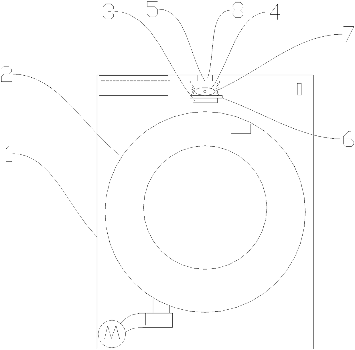 Vibration reduction mechanism used for clothes treatment equipment, clothes treatment equipment and vibration reduction method