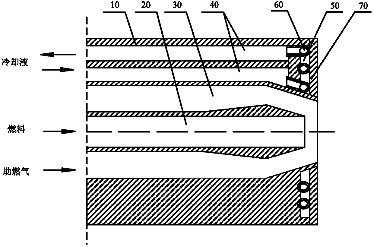 Combustion nozzle and coal gasification furnace