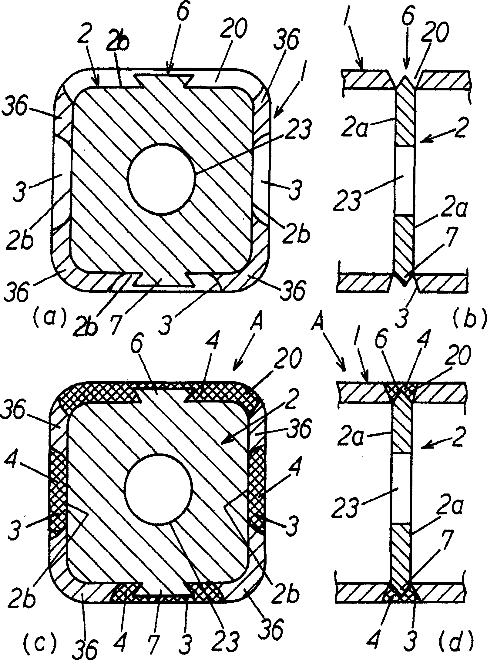 Constituted body for building and its mfg. method