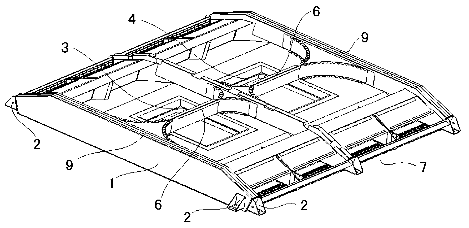 Rail train exhaust emission device