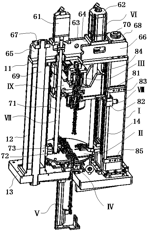 Automobile camshaft press-mounting machine