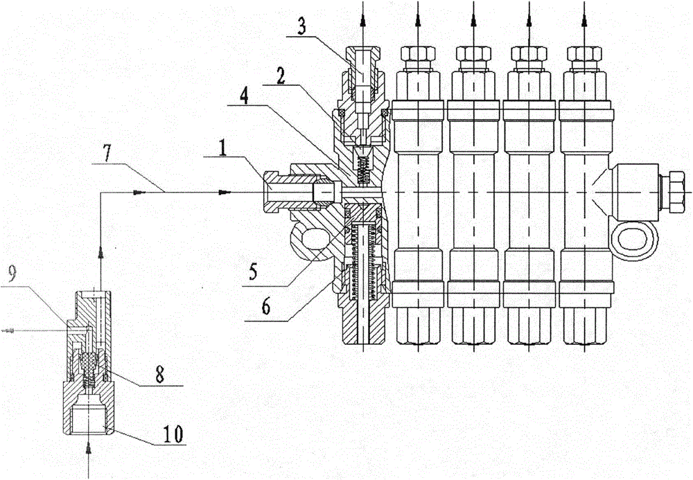 Volumetric distributor with depressurizing function