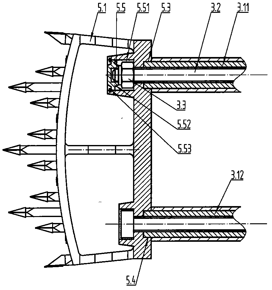 Reciprocating impact mining part of guide screw fastening impact rack of mining machine