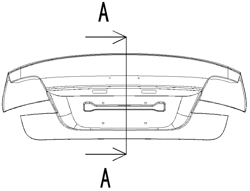 Trunk outer plate and punching process thereof