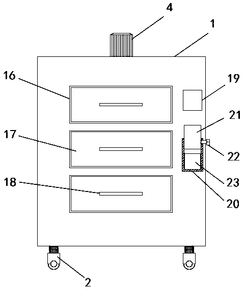 Electric power department stock material management device based on radio frequency identification technology