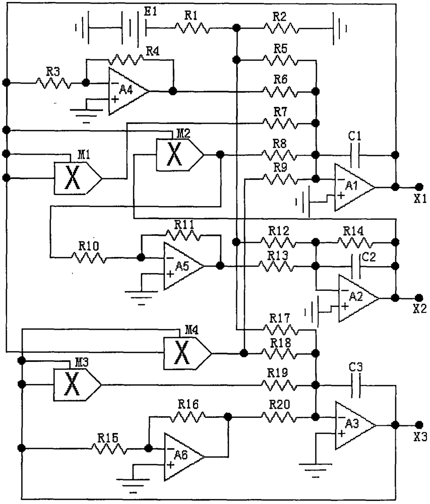 A Chemical Oscillating Chaotic Circuit