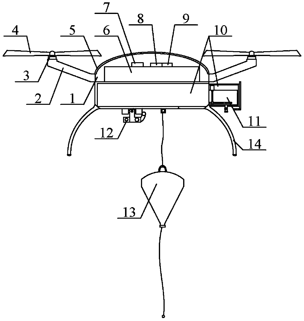 Multifunctional fire extinguishing unmanned aerial vehicle