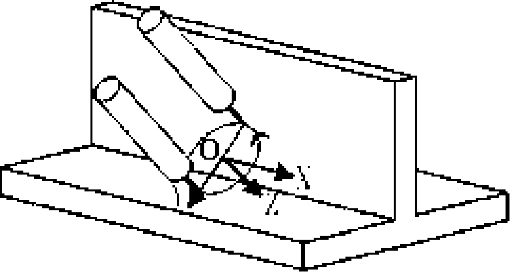 Rotating arc sensor gun welder space gesture recognition method