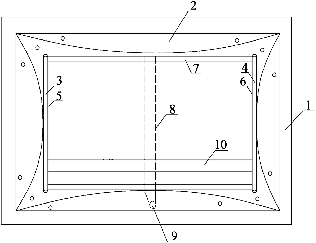 Biological sterilization device for paper money and sterilization method thereof