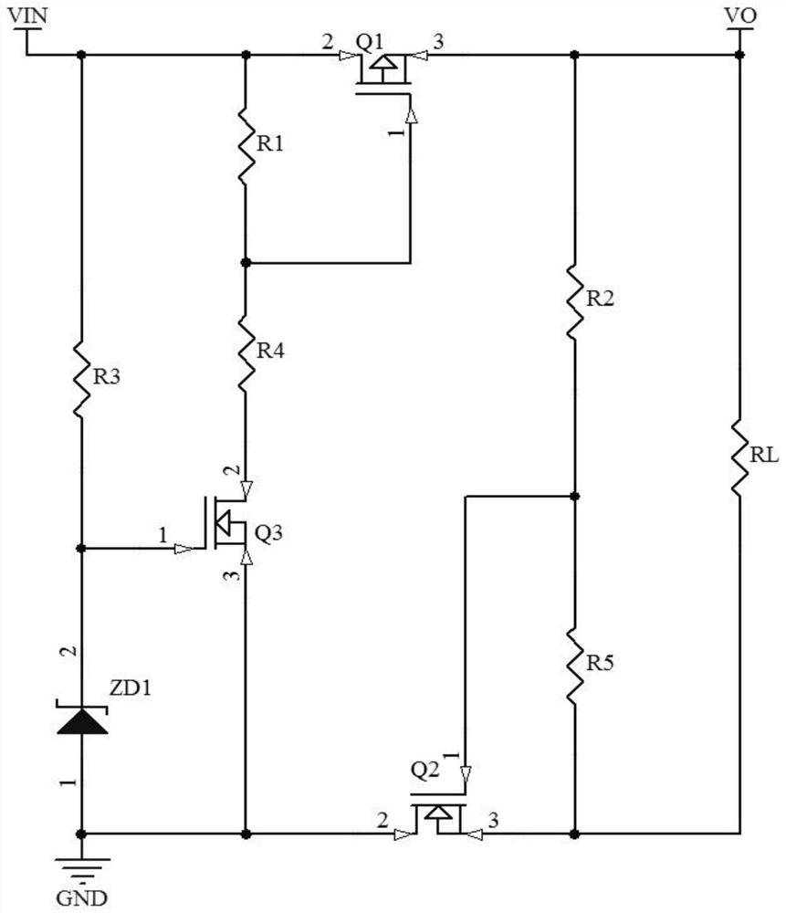 High-low voltage side double-end anti-reverse connection circuit