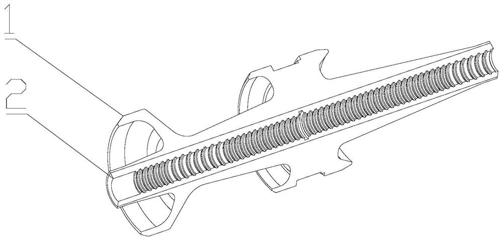 Empennage stable shelling armor-piercing projectile support and preparation method thereof