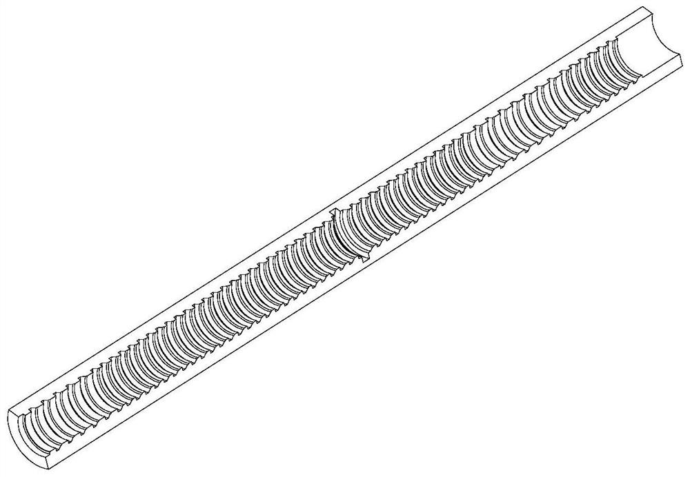 Empennage stable shelling armor-piercing projectile support and preparation method thereof