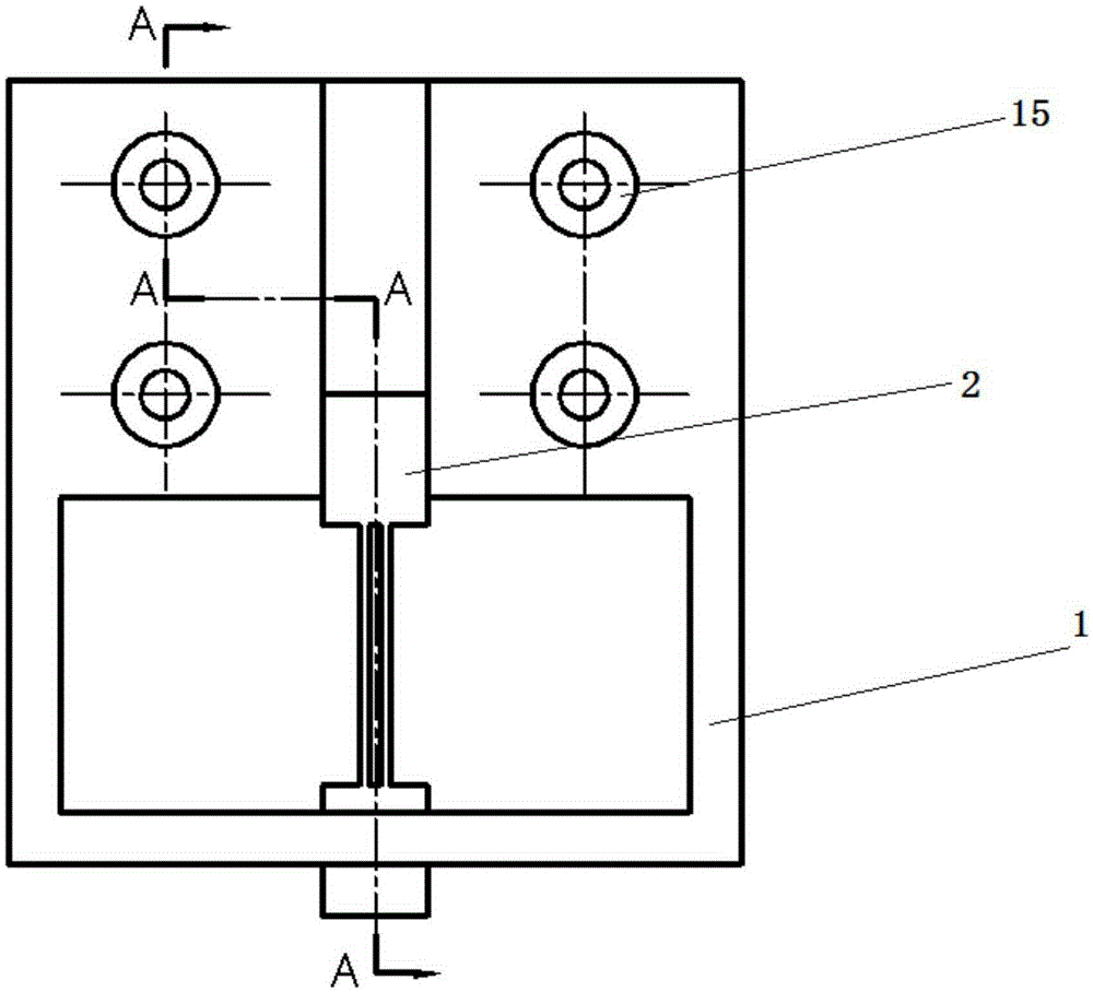 A two-dimensional force-measuring device based on a two-end-fixed quartz tuning fork and a method thereof