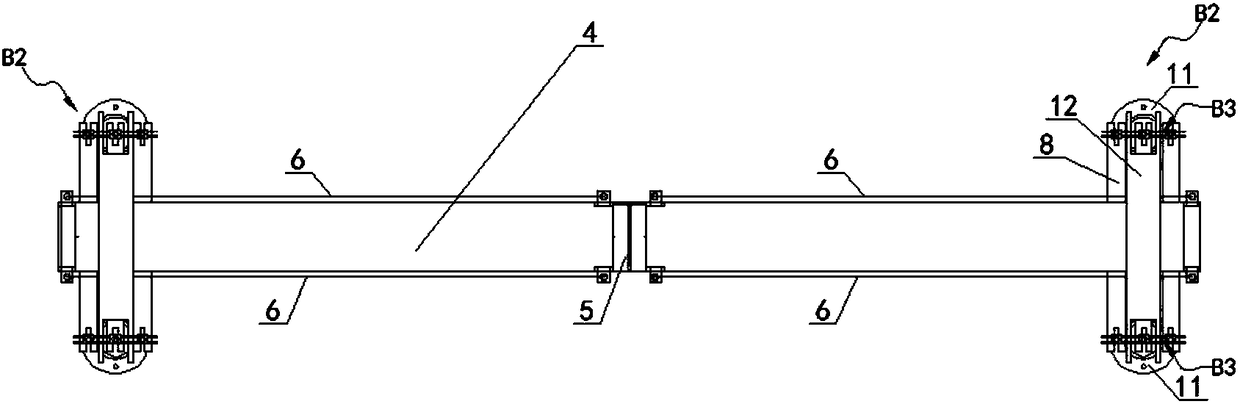 Large-tonnage static-load test counter-force structure and static-load test device