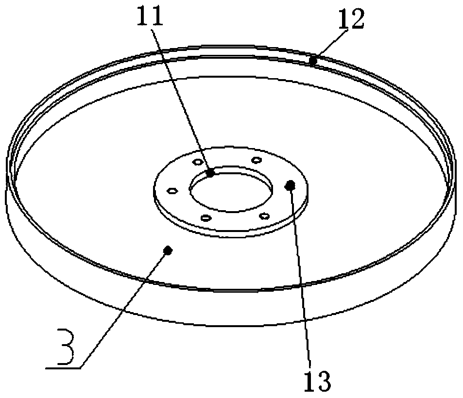 Flywheel low-temperature welding vacuum seal device