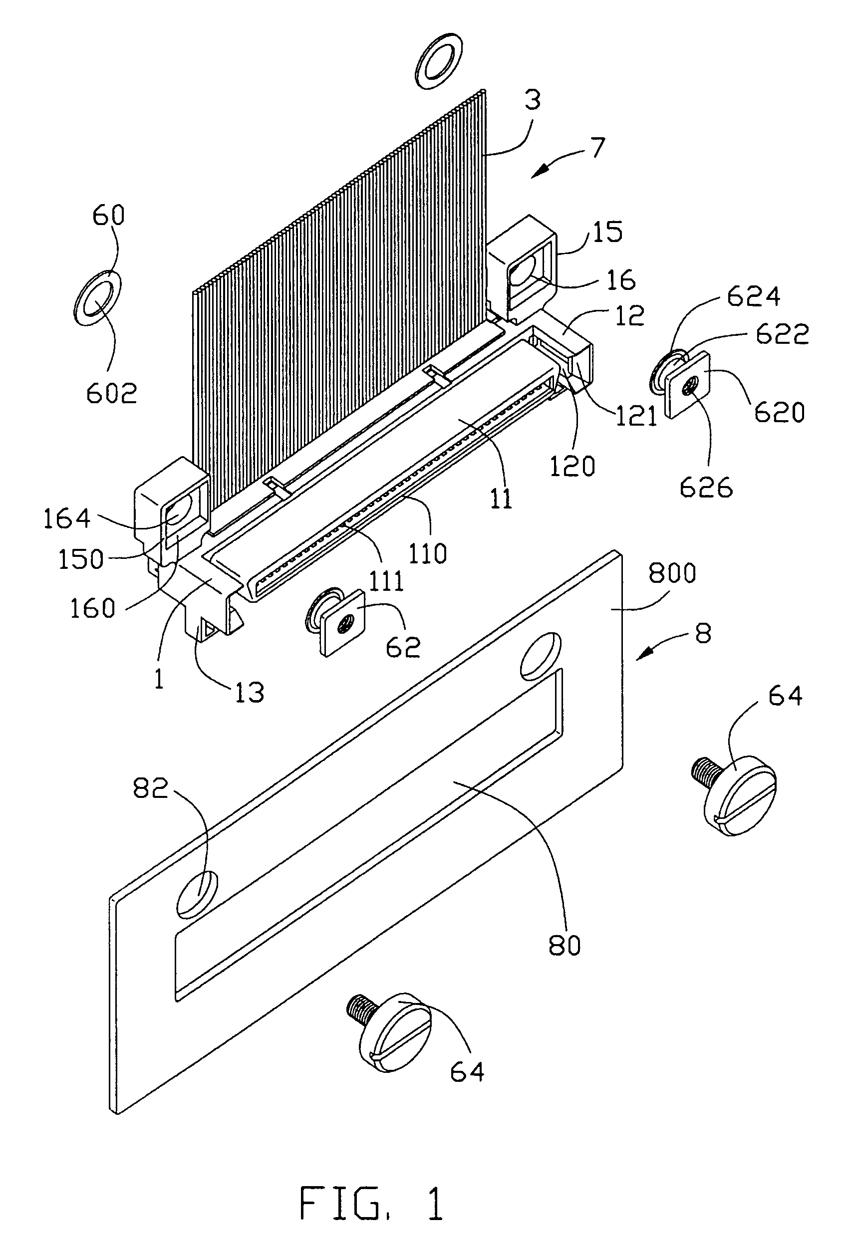 Floatable panel mount cable assembly