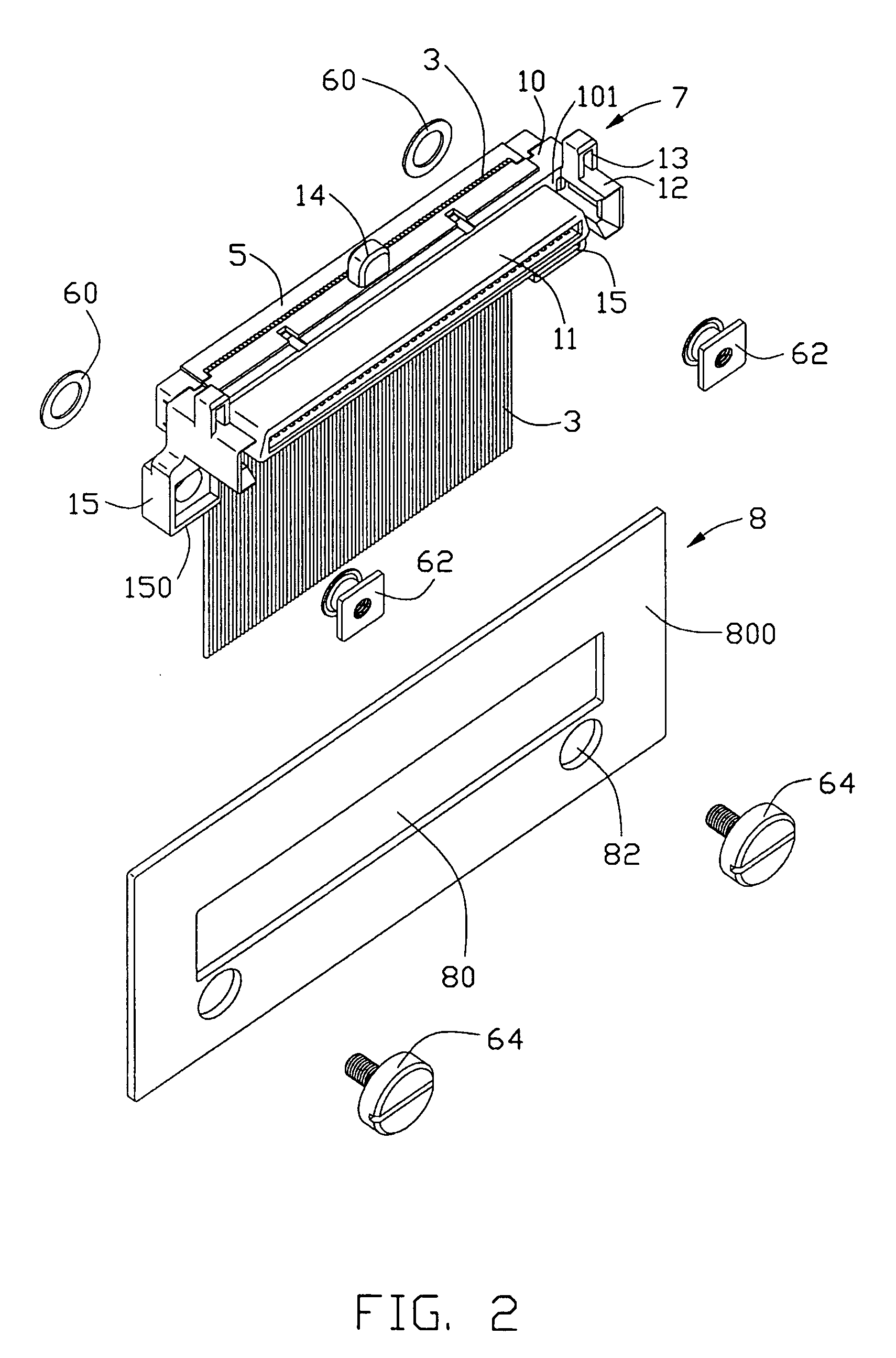 Floatable panel mount cable assembly