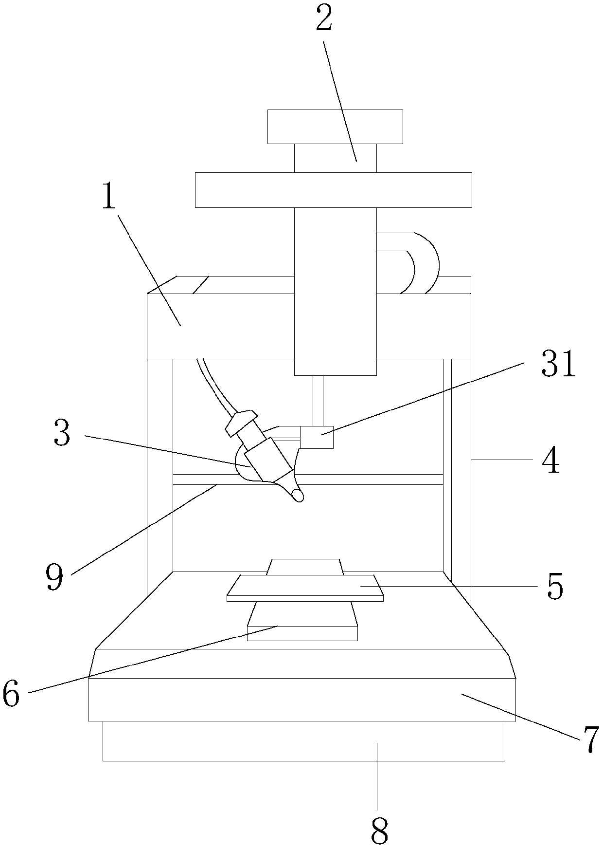 Toy glue bonding fixing device