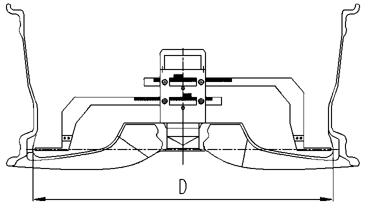 Inner cavity diameter measuring device of hub