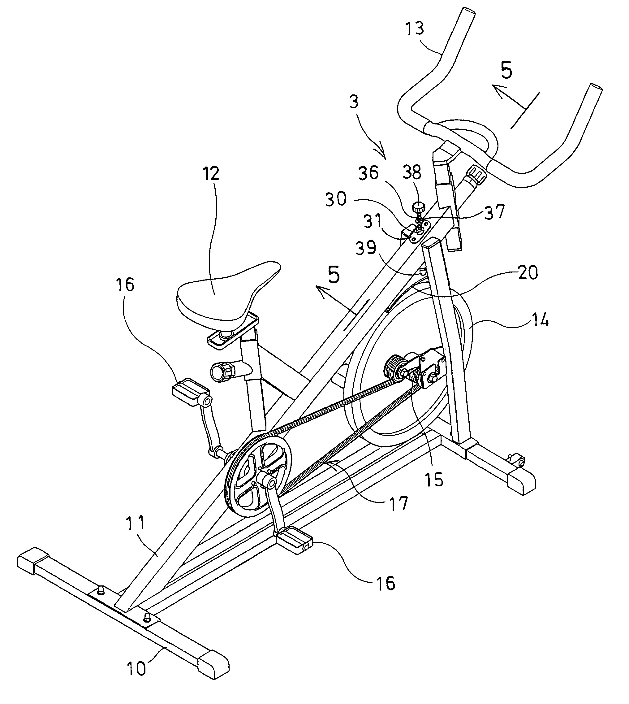 Exerciser having magnetic retarding device