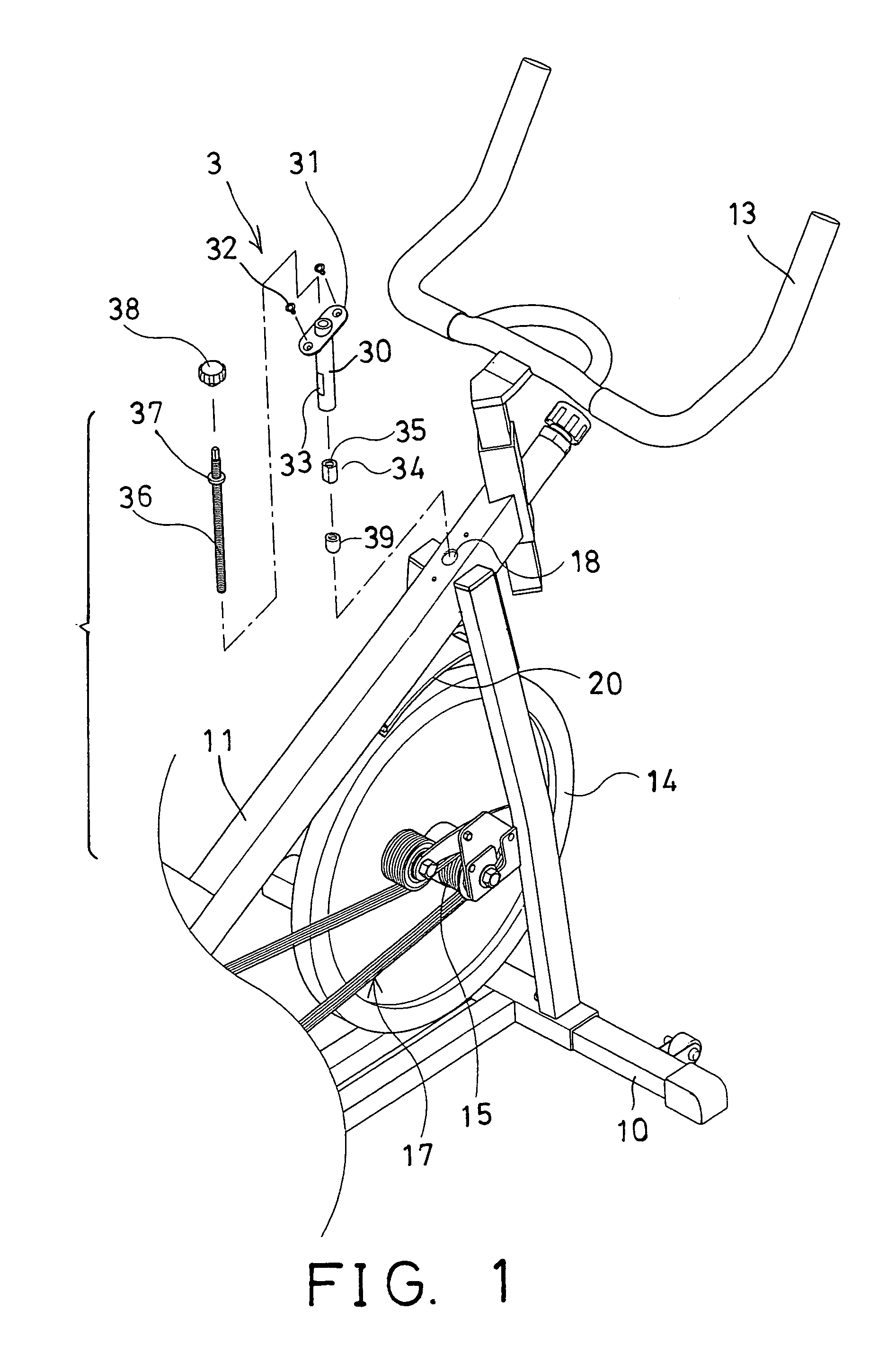 Exerciser having magnetic retarding device