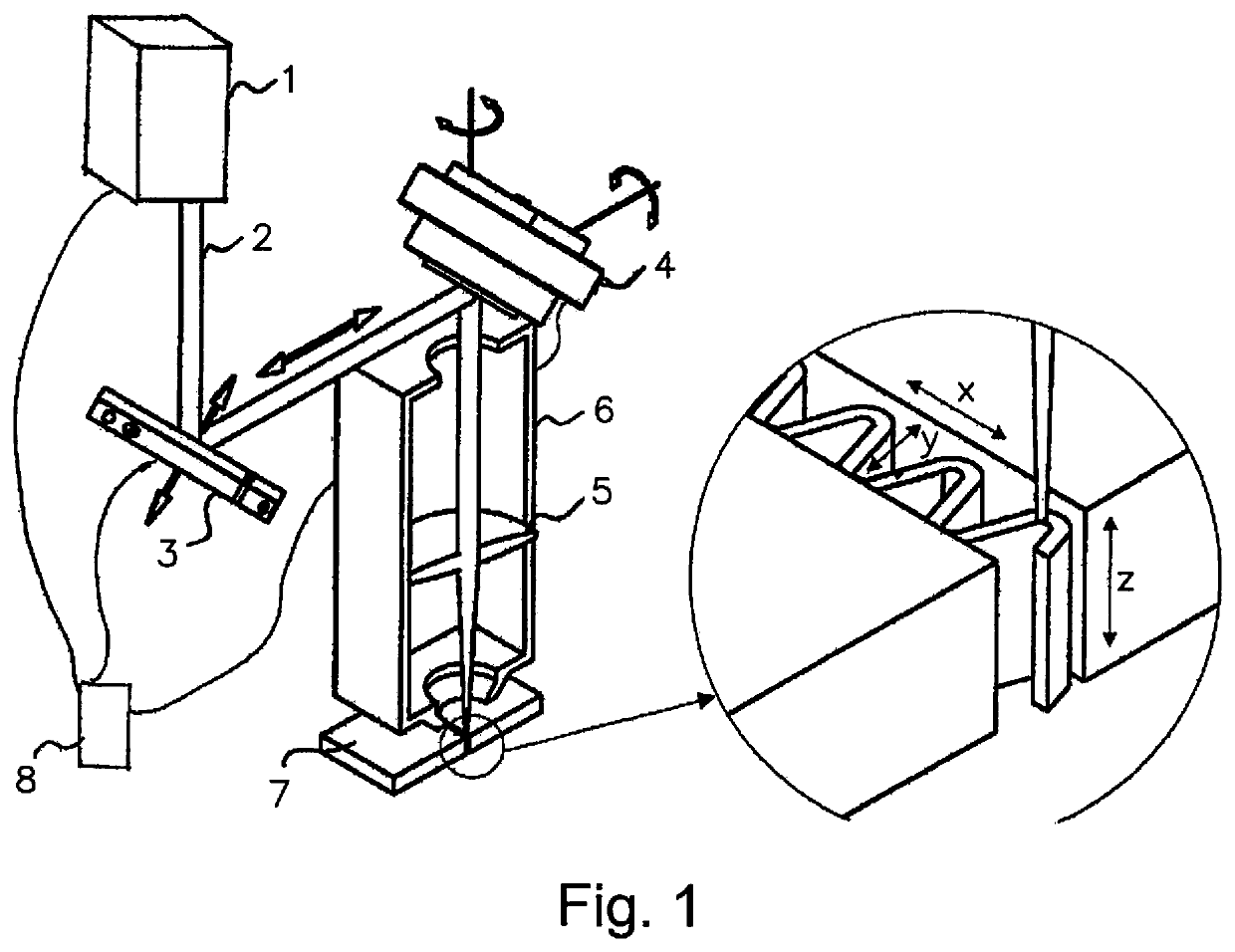 Device and method for beam shaping and beam modulation during laser material processing