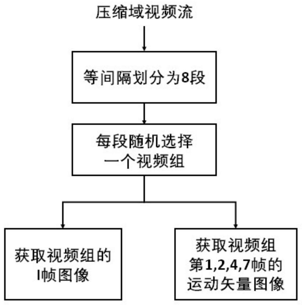 Compressed domain behavior recognition method based on multi-scale time sequence receptive field