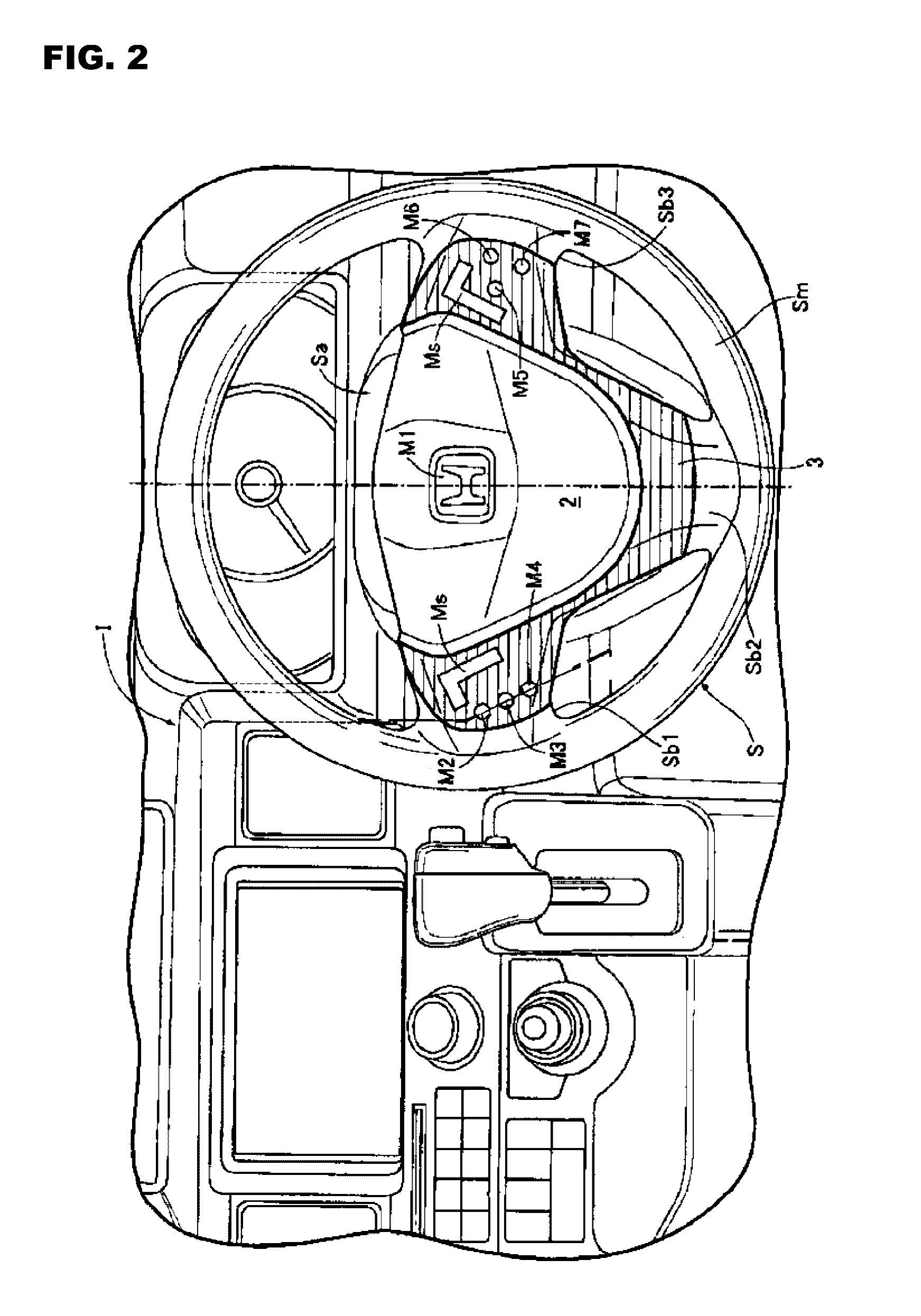 Gesture recognition apparatus using vehicle steering wheel, and method for recognizing hand