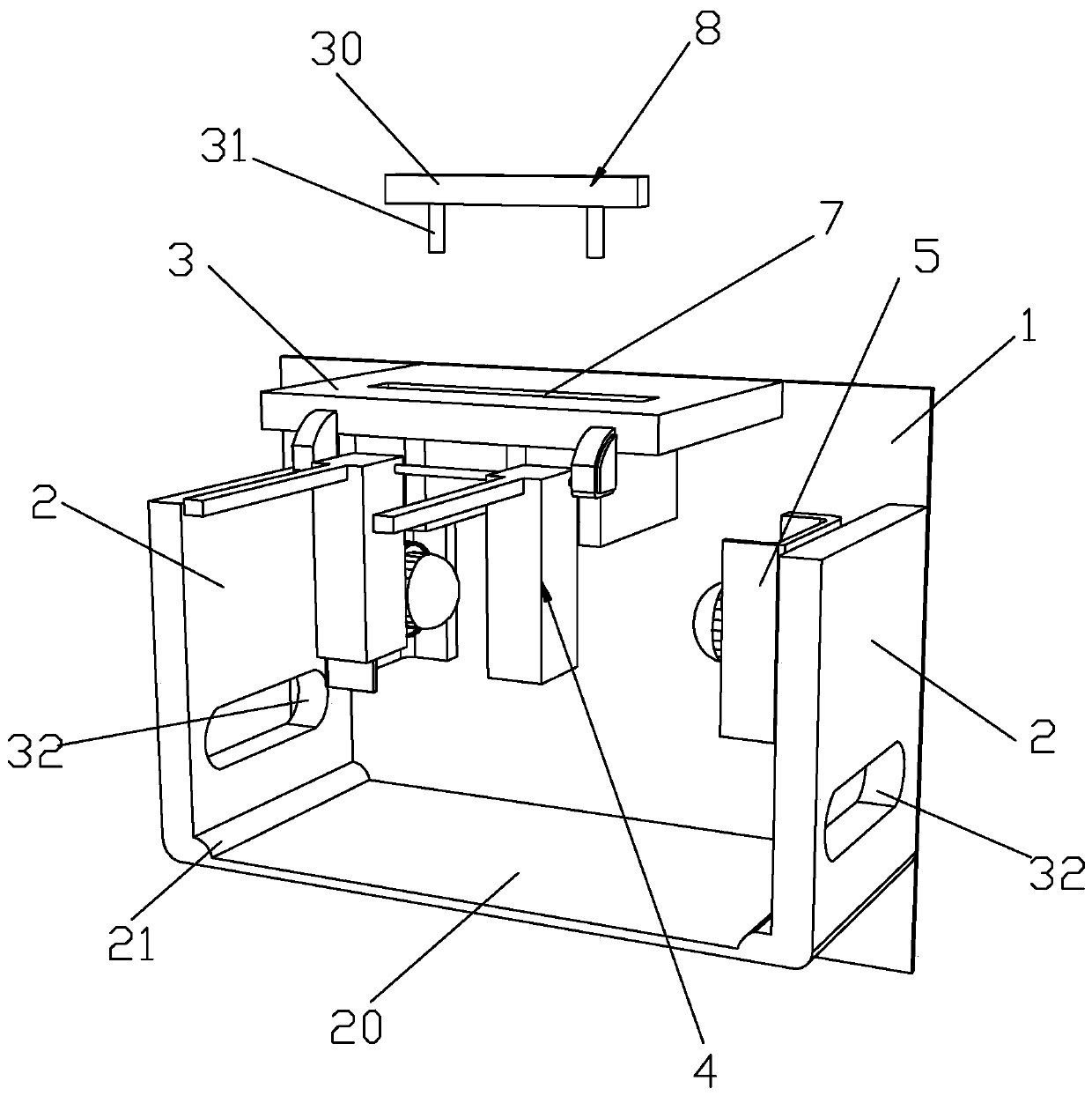 Support for draining pump and manufacturing method thereof