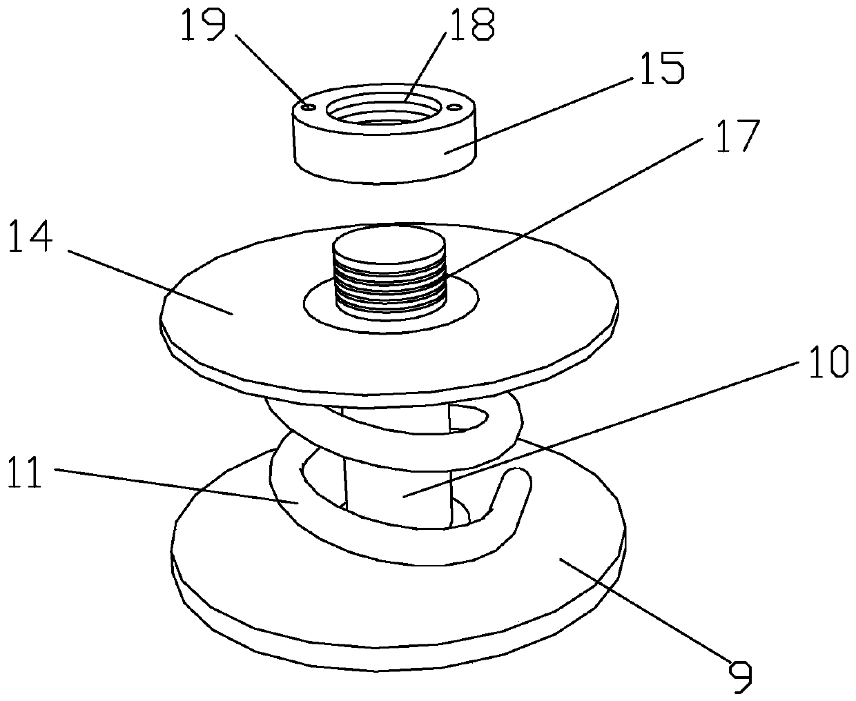 Support for draining pump and manufacturing method thereof