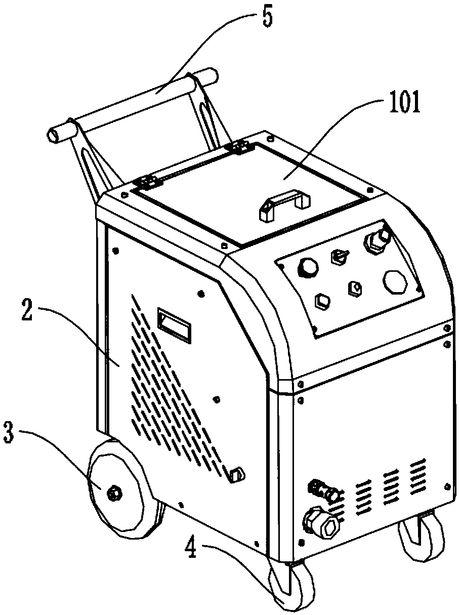 Control method for dry ice cleaning of chip packaging mold