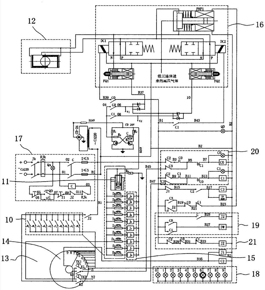 Laser control pneumatic ball valve opening and positioning device