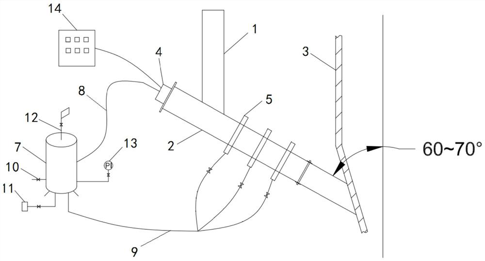 An anti-clogging system for circulating fluidized bed boiler coal drop pipe