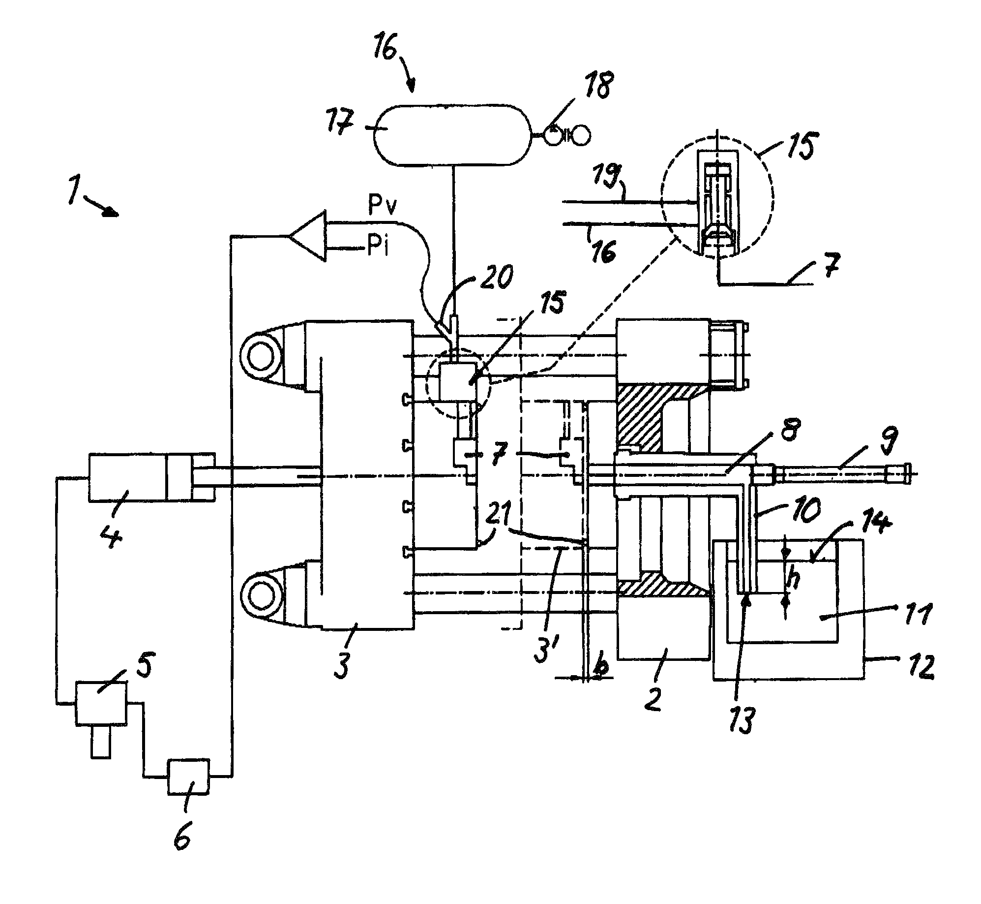 Vacuum die-casting machine