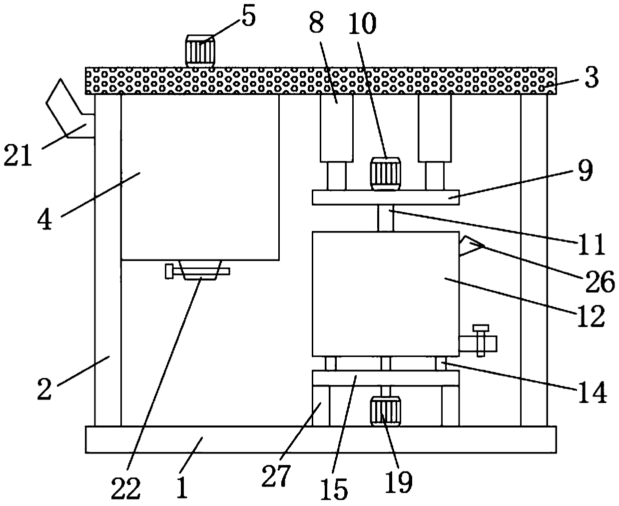 Extraction device and method for hibiseu manihot polysaccharide