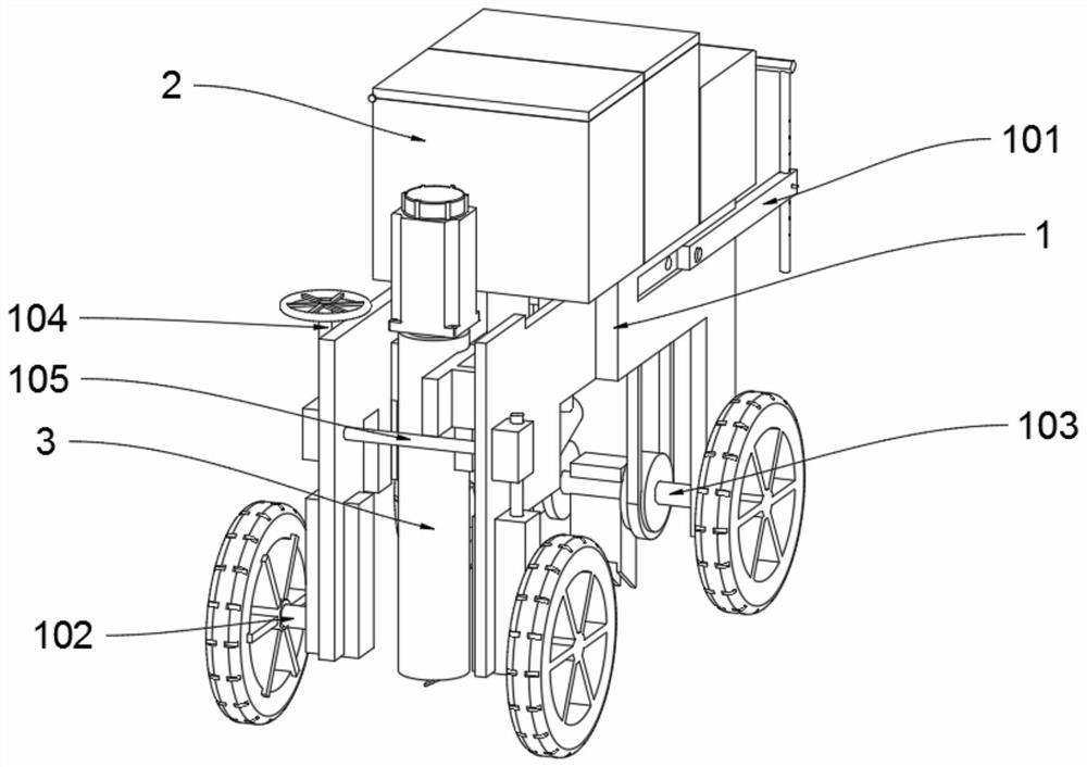 Watering and fertilizing integrated device for tea growth